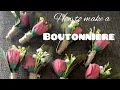 Simple boutonniere Diy Basic Boutonniere
