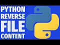 Python Hack Reverse File Content in 1 Line You ll Be Shocked