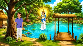 तालाब में अचानक प्रकट हुई देवी माँ! गरीब लड़के की किस्मत रातों-रात बदल गई | Emotional Story