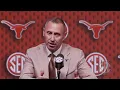 Steve Sarkisian Texas Football SEC Football Media Days 2026 Breakout Session