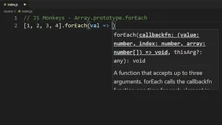 JavaScript - Array prototype forEach