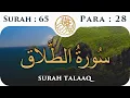 Download Lagu 65 Surah At Talaq  | Para 28 | Visual Quran with Urdu Translation