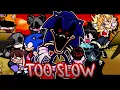 Download Lagu Too Slow Encore but Every Turn a Different Character Sings 🎶⚡ (FNF V.S Sonic.Exe Everyone Sings It)