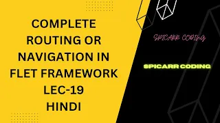 Flutter With Python using Flet Framework Full course Complete Routing Tutorial-19 Python