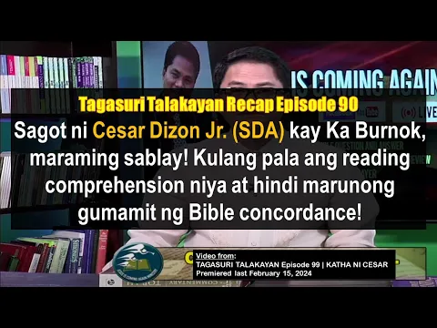 Download MP3 Cesar Dizon Jr., kinontra ang aral ng inaniban niyang Seventh Day Adventist!!! | TAGASURI Recap