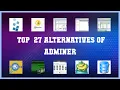 Adminer Top 27 Alternatives of Adminer