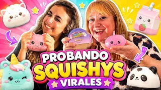 NO PUEDO PARAR DE ESTRUJARLOS! LOS SQUISHIES MÁS VIRALES ¡DUMPLING! - Silvia Sánchez