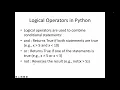 22 Logical Operators in Python Visual Studio Code Examples Python Learning