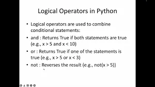 22 Logical Operators in Python Visual Studio Code Examples Python Learning