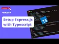 Setup Express js with Typescript Building TadJobs Project index 0