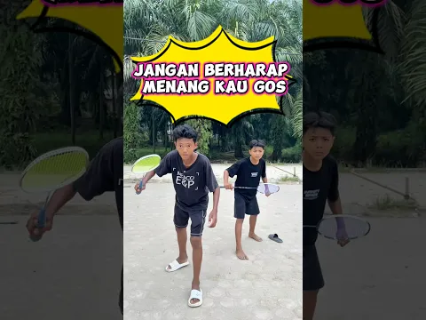 Jangan berharap menang kau gos #wakmi #badminton #videolucu #komedi #lucu #funny