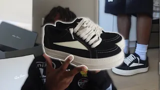 Rick Owen Porterville Vintage Sneaker Unboxing On feet From Grace Evelyny