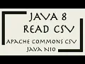 Read CSV with Java 8 and Apache Commons