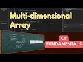 C Multidimensional Array Console Application Programming Part 21 Tagalog Tutorials