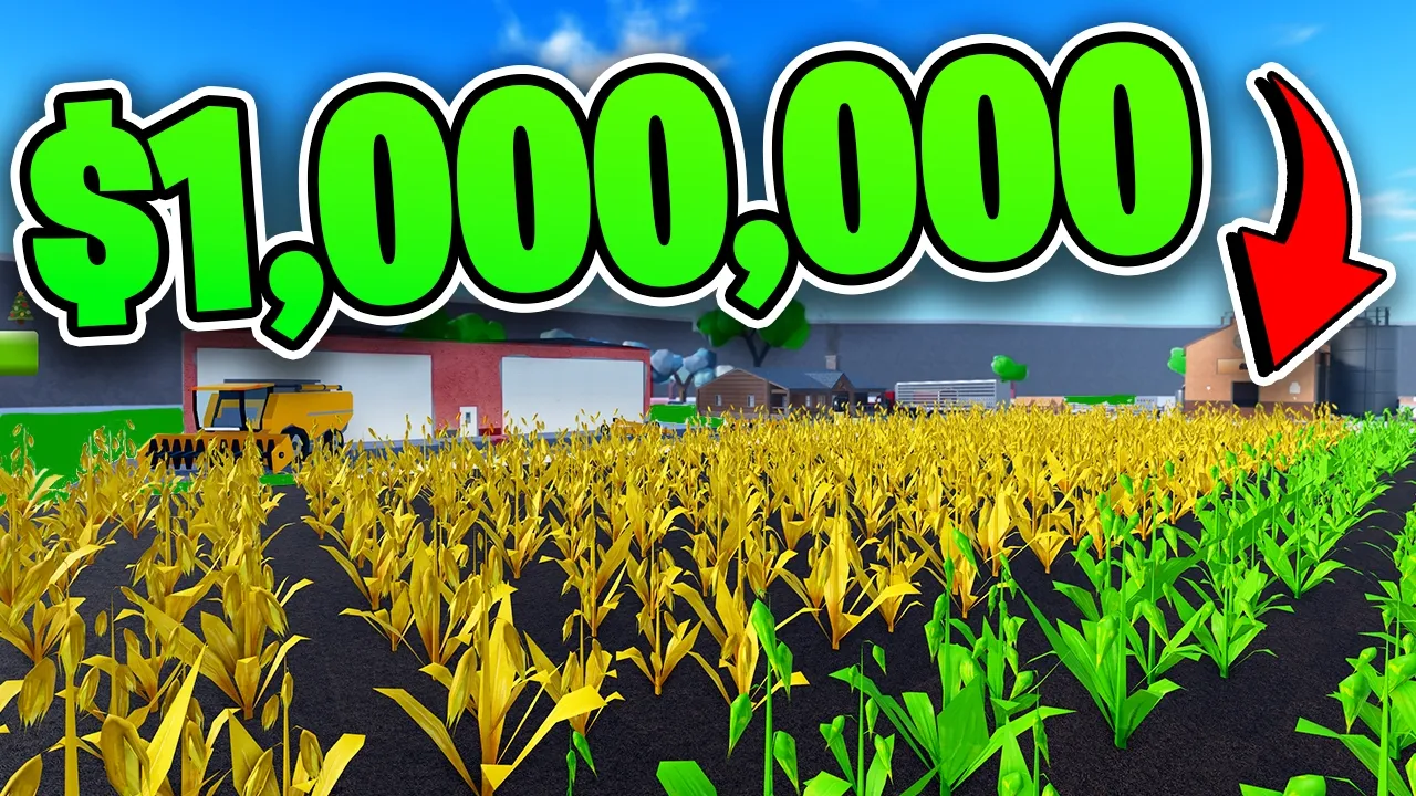 I Built A $1,000,000 Farm Tycoon In Roblox!