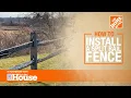 How to Install a Split Rail Fence The Home Depot
