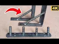 DIY Angle iron Shelf Bracket At Home EASY TO MAKE Shelf Brackets At Home How To Make