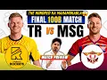 Trent Rockets vs Manchester Super Giants Final 100 Balls MSG vs TR Cricket Prediction