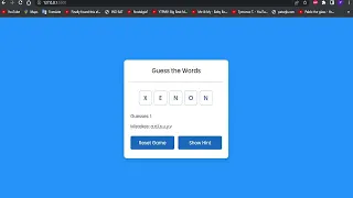 Web Development Stuff Word Guessing Game in HTML CSS JS