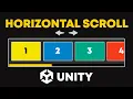 Horizontal Scroll unity How To Create Horizontal Scroll in unity Unity Tutorial for Beginners
