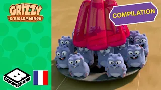 Chaos ultime à la cabane ! 🐻💣 Compilation Amis et Ennemis | Grizzy et les Lemmings | @boomerangFR