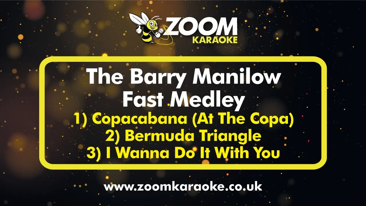 Barry Manilow - The Barry Manilow Fast Medley - Karaoke Version from Zoom Karaoke Barry Manilow - The Barry Manilow Fast Medley - Karaoke Version from Zoom Karaoke