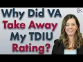 Why VA Takes Away 100 TDIU Ratings Veterans Benefits