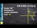 Learn how to rotate a figure 180 degrees about the origin ex 2