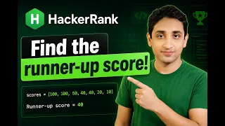 HackerRank Python Runner-Up Score Easy Explained Step-by-Step