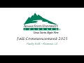 Adams State University Fall Commencement 2025