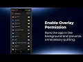Overlay and accessibility permissions for Sparko