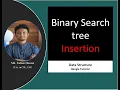 Binary Search Tree Insertion Data Structure Bangla Tutorial