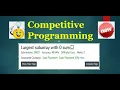 Largest Subarray with 0 Sum Hashing Competitive Programming