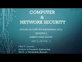 CNS Unit 3 Lecture 3 Playfair Cipher