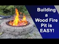 How to build a wood fire pit from Menards