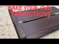 Make your own vinyl plank transitions