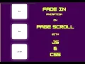 Fade In Animation with Scroll of page using pure JS and CSS