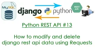Python REST API How to modify and delete django rest api data using Requests