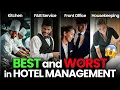Best To Worst Department In Hotel Management How to Choose Hotel Management Department in 2026