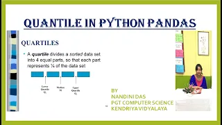 QUANTILE IN PYTHON PANDAS 12 INFORMATICS PRACTICES QUARTILE