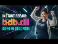 How to Fix Bdb dll Errors Fast 2 min