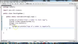How to check whether a number is positive or negative in jav