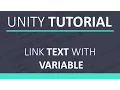 Unity Asset Tutorial Link Text With Variable English
