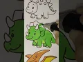 Coloring Jurassic Animals Triceratops