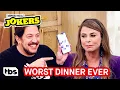 Sal Being a Horrible Guest at Paula Abdul s Dinner Party Clip Impractical Jokers TBS
