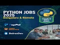 TOP 4 PYTHON DEVELOPER JOBS IN BENGALURU 2025 GenAI Full-Stack Remote Roles Hiring NOW