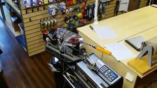 Time Lapse How to String a Yonex Nanoray 10F Badminton Racquet Raves
