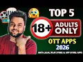 Top 5 Bold Web Series Apps 2026 Web Series Kaise Dekhe Top 5 Best Ott Apps Legal Method