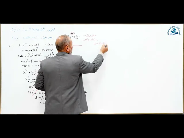 ⁣مادة الرياضيات للصف السادس الاعدادي : الجذور التربيعية  لاعدد المركبة الجزء الثاني