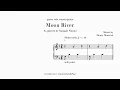 Moon River - For solo piano (Sangah Noona) - Sheet music transcription